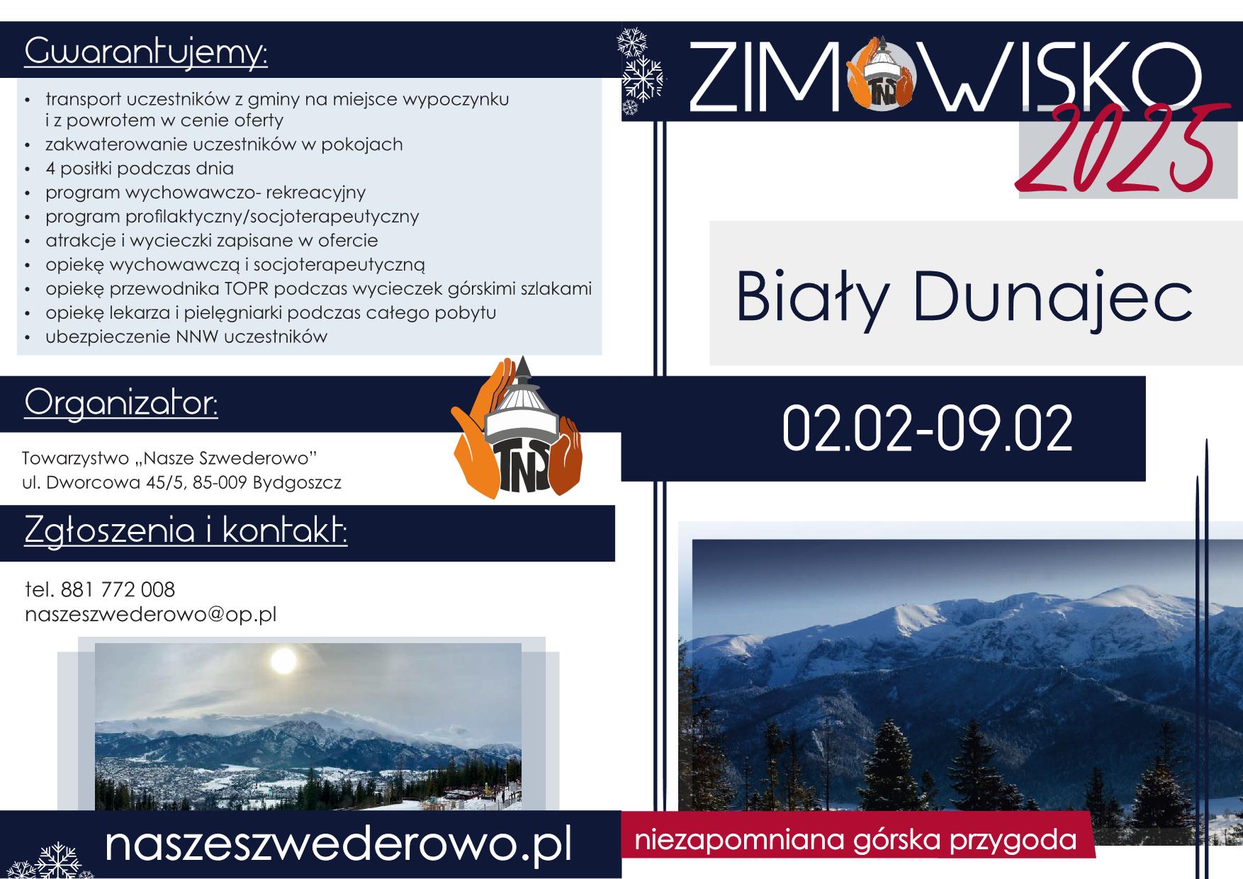 Zimowisko 2025 Bialy Dunajec szczegoly 1