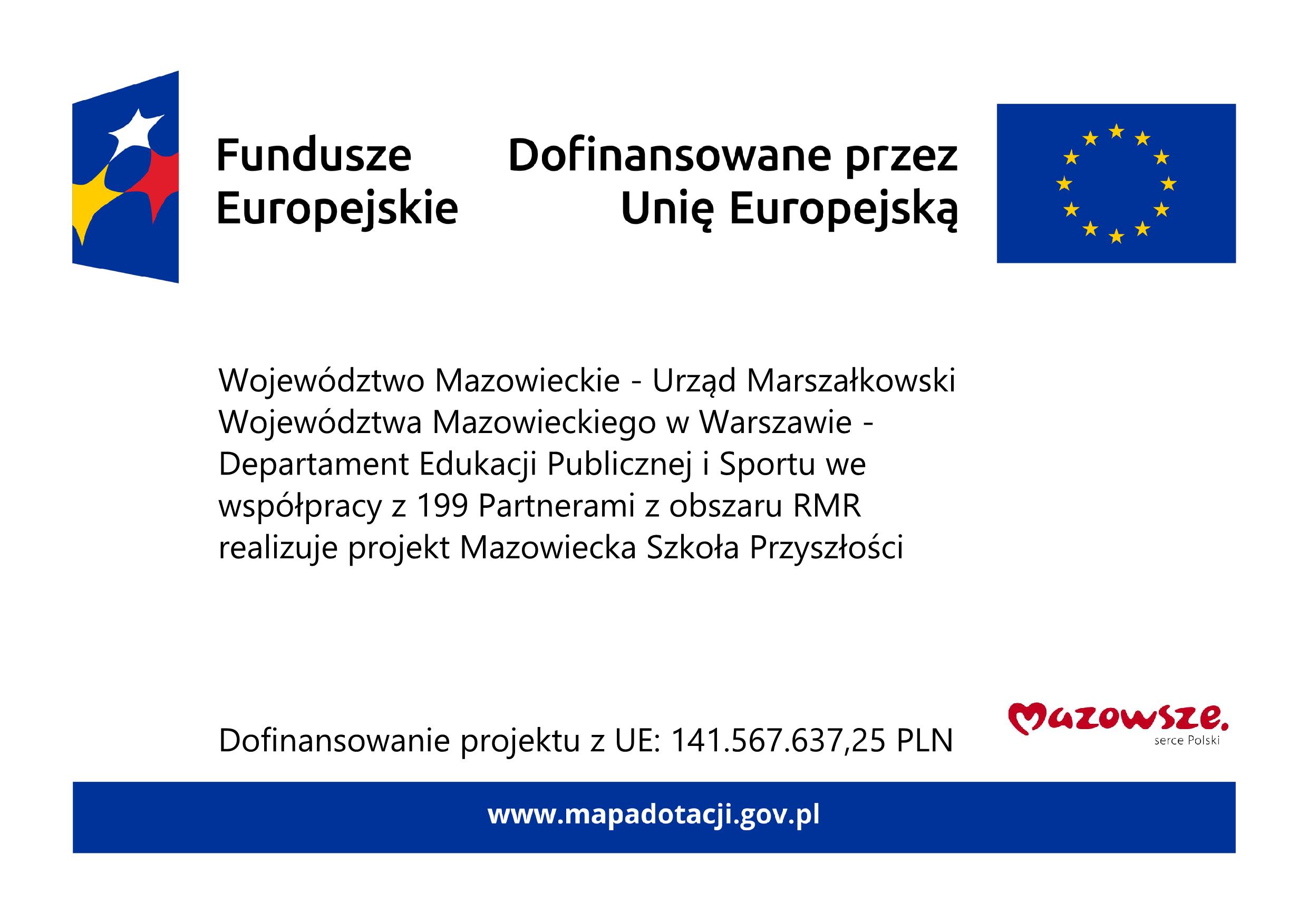 Plakat A3 program Mazowiecka Szkola Przyszlosci RMR 1