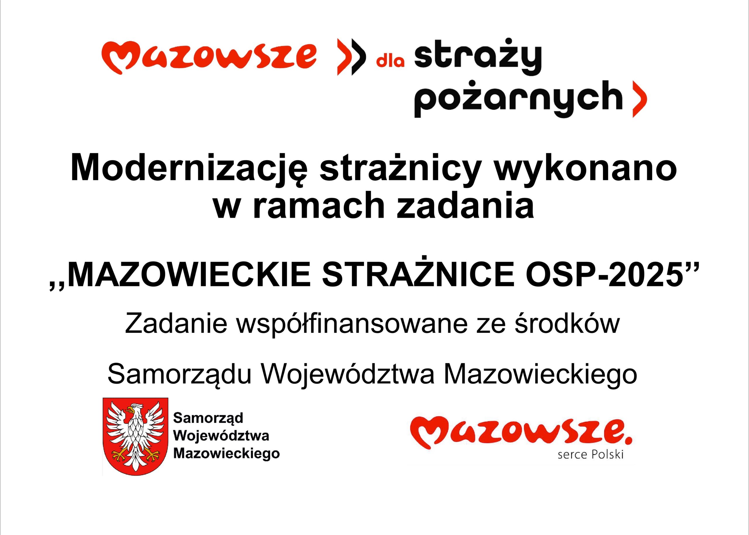 RADZANOW TABLICA 70 x 50 mazowsze dla strazy pozarnych 1